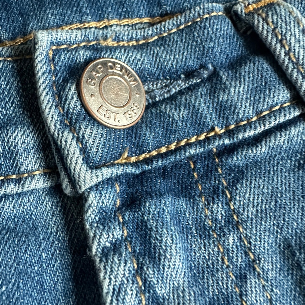 Gap mid rise plain basic long baby boot jeans - Picture 3 of 8